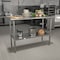 Flash Furniture 48"W Stainless 18 Gauge Work Table - Undershelf NH-WT-2448BSP-GG - alternate 1
